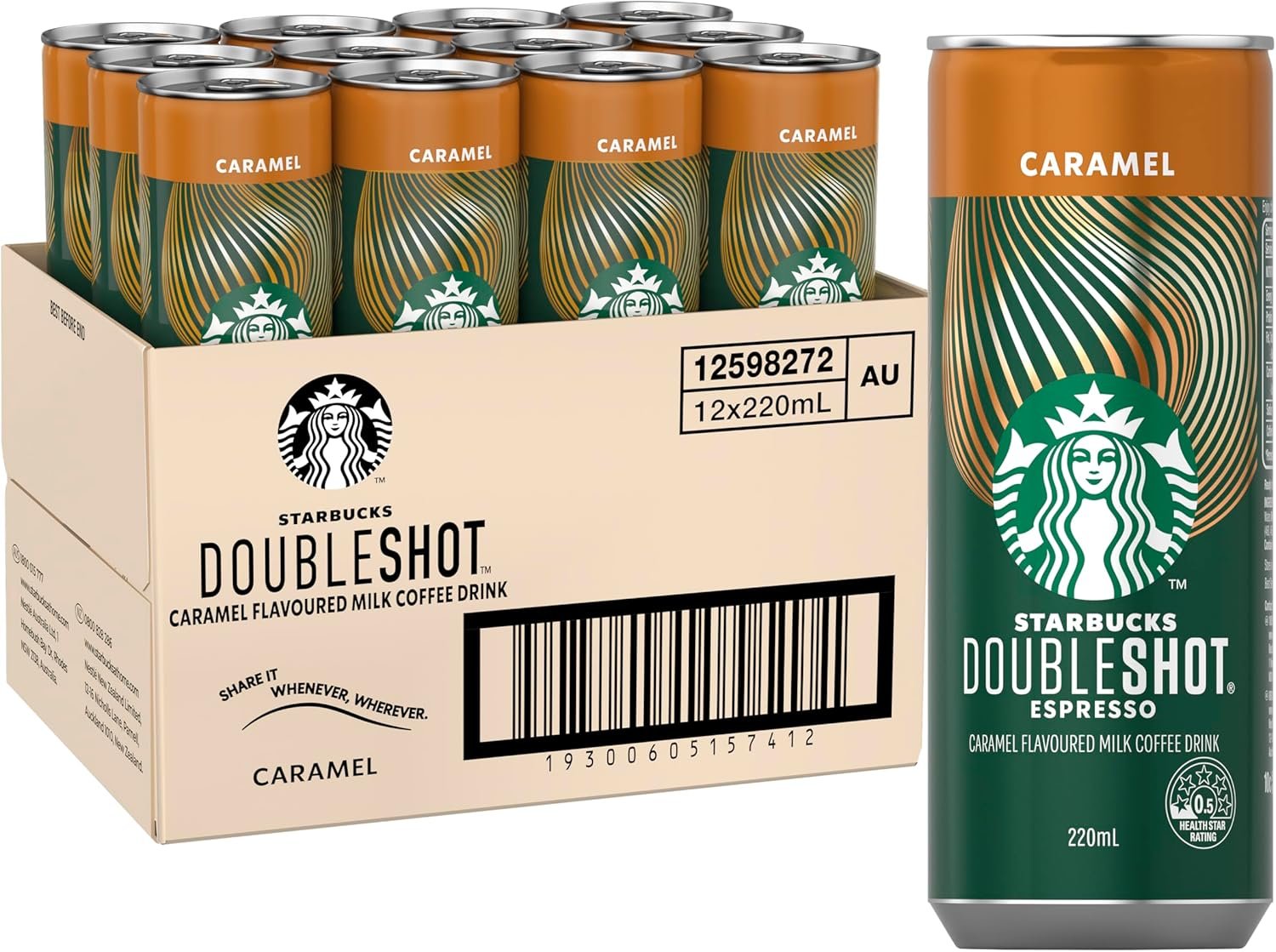 Starbucks Doubleshot Caramel (220ml Can) - Image 2