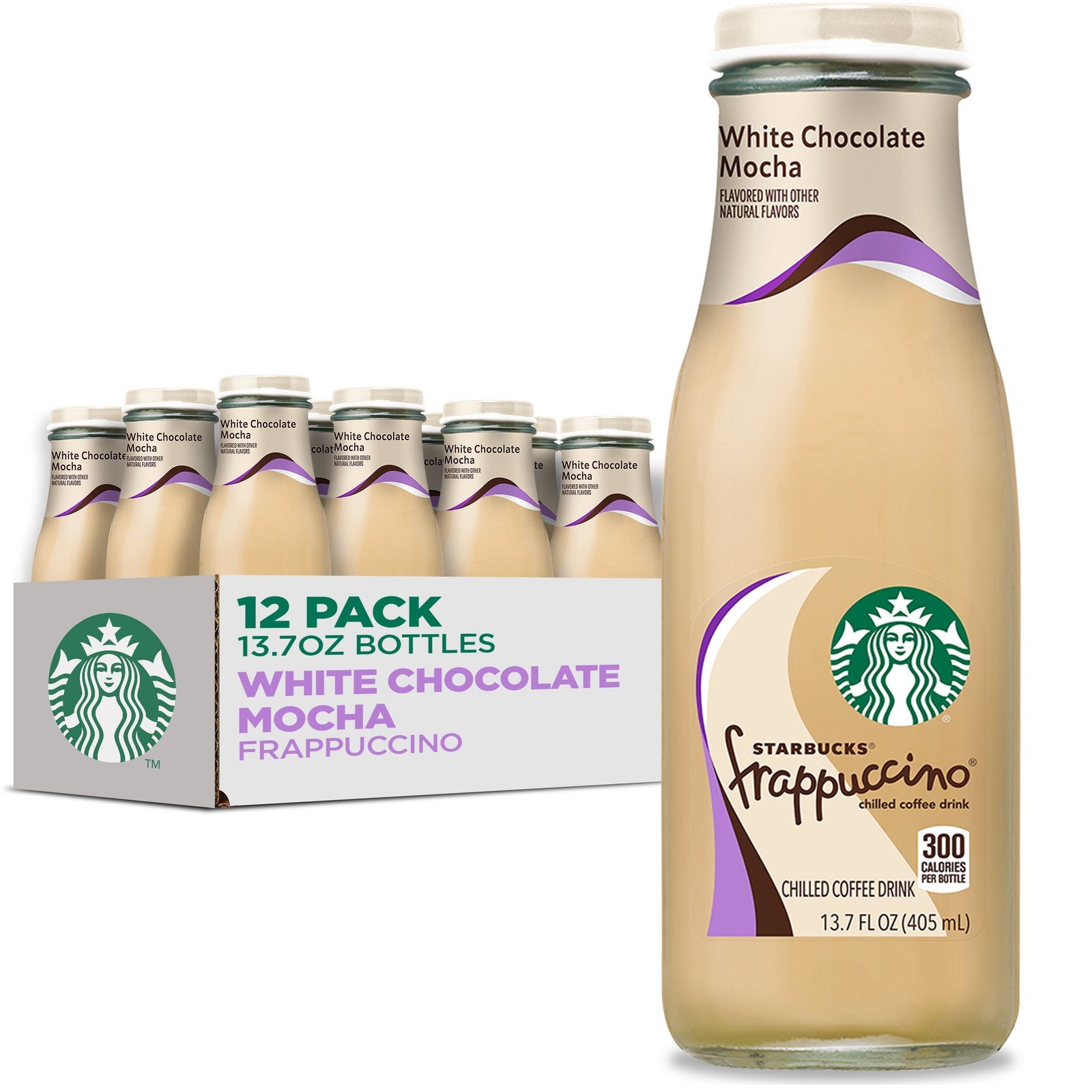 Starbucks Frappuccino Bottle White Chocolate Mocha 405ml - Image 2