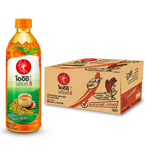 Oishi Green Tea Genmai Bottle 500ml - Image 2