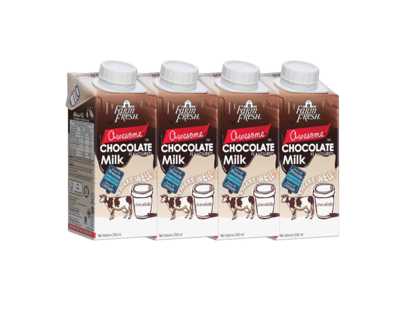 Farm fresh chocolate cows milk 200ml - Image 2