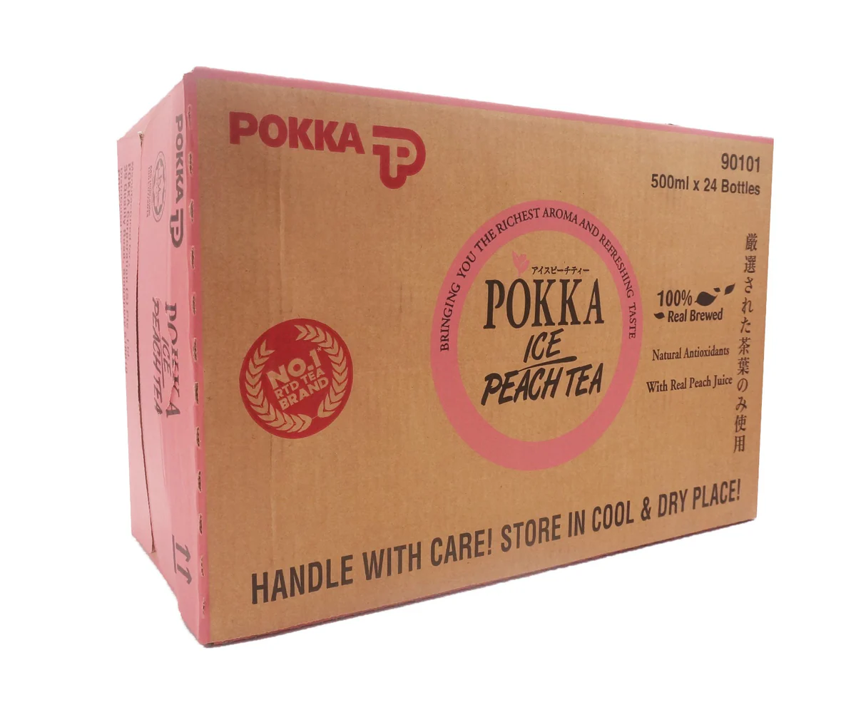 Pokka Peach Tea Bottle 500ml - Image 2