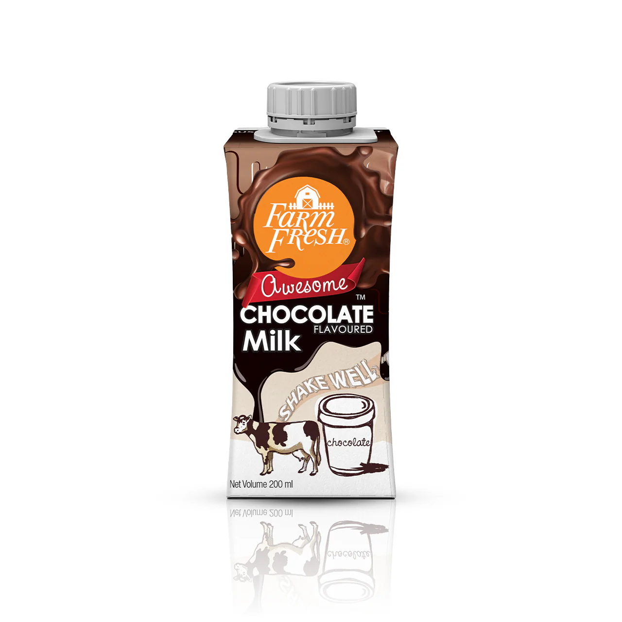 Farm fresh chocolate cows milk 200ml