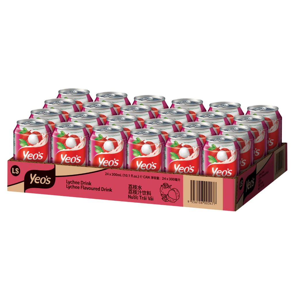 Yeo’s Lychee 300ml (Can) - Image 2