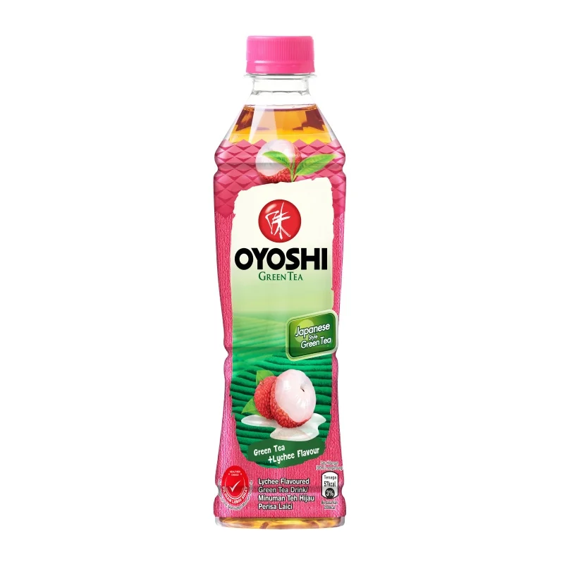 Oishi Green Tea Lychee Bottle 380ml