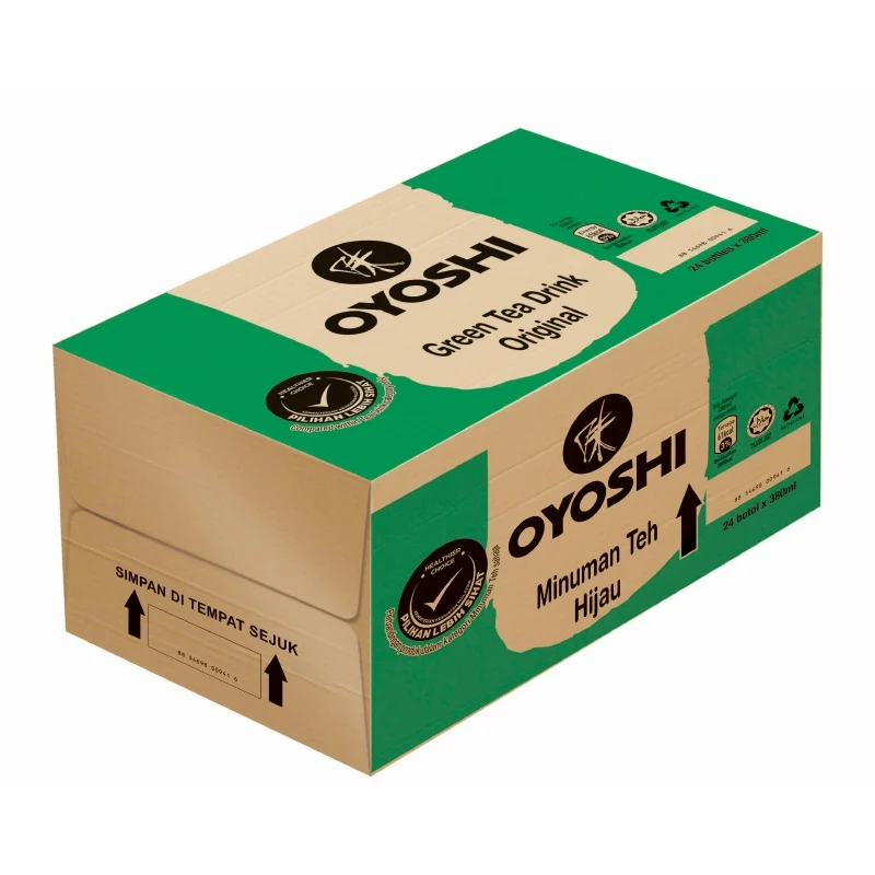 Oishi Green Tea Original Bottle 380ml - Image 2